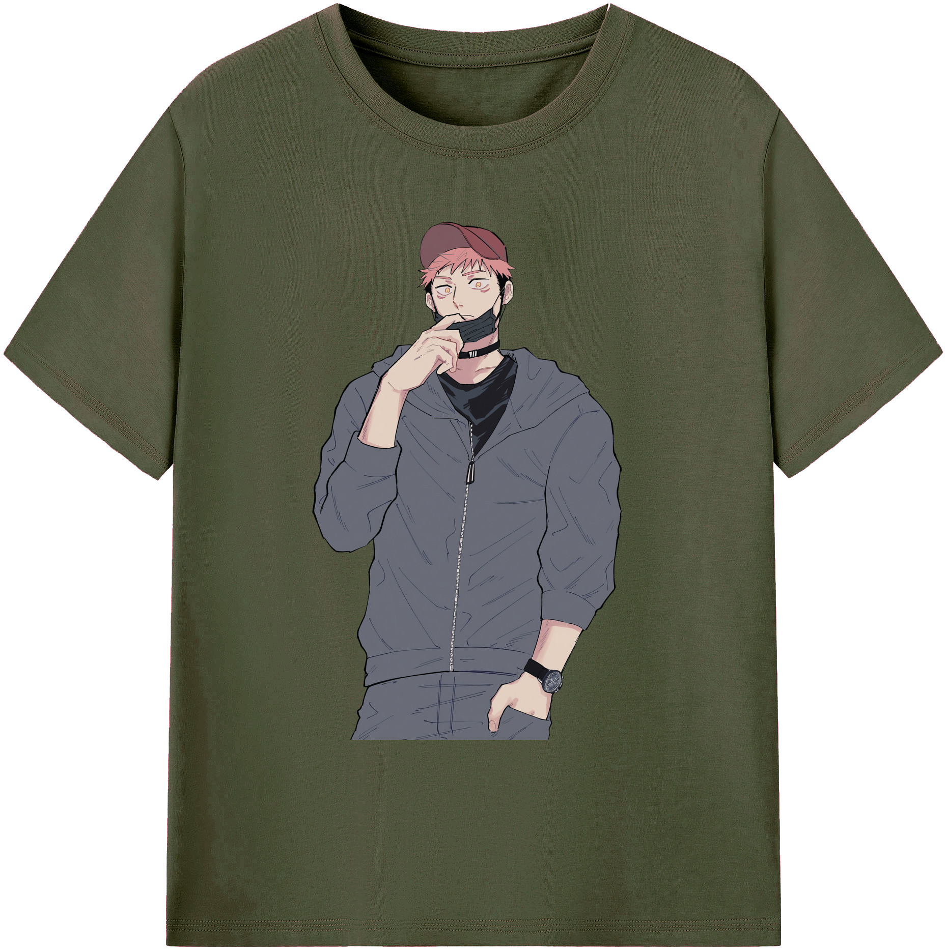 （画像用） 呪術廻戦 Jujutsu Kaisen 綿100％ メンズ半袖Tシャツ｜肌触りやわらか＆通気性
